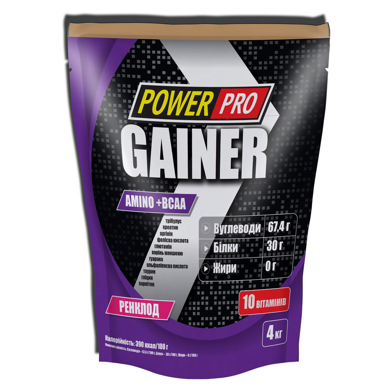 Power Pro Gainer 4 kg Різні смаки
