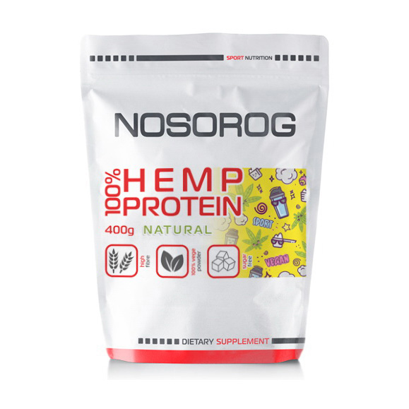 NOSOROG 100% Hemp Protein 400 g pure